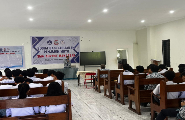 SOSIALISASI KEBIJAKAN PENJAMINAN MUTU PENDIDIKAN SMA ADVENT MAKASSAR